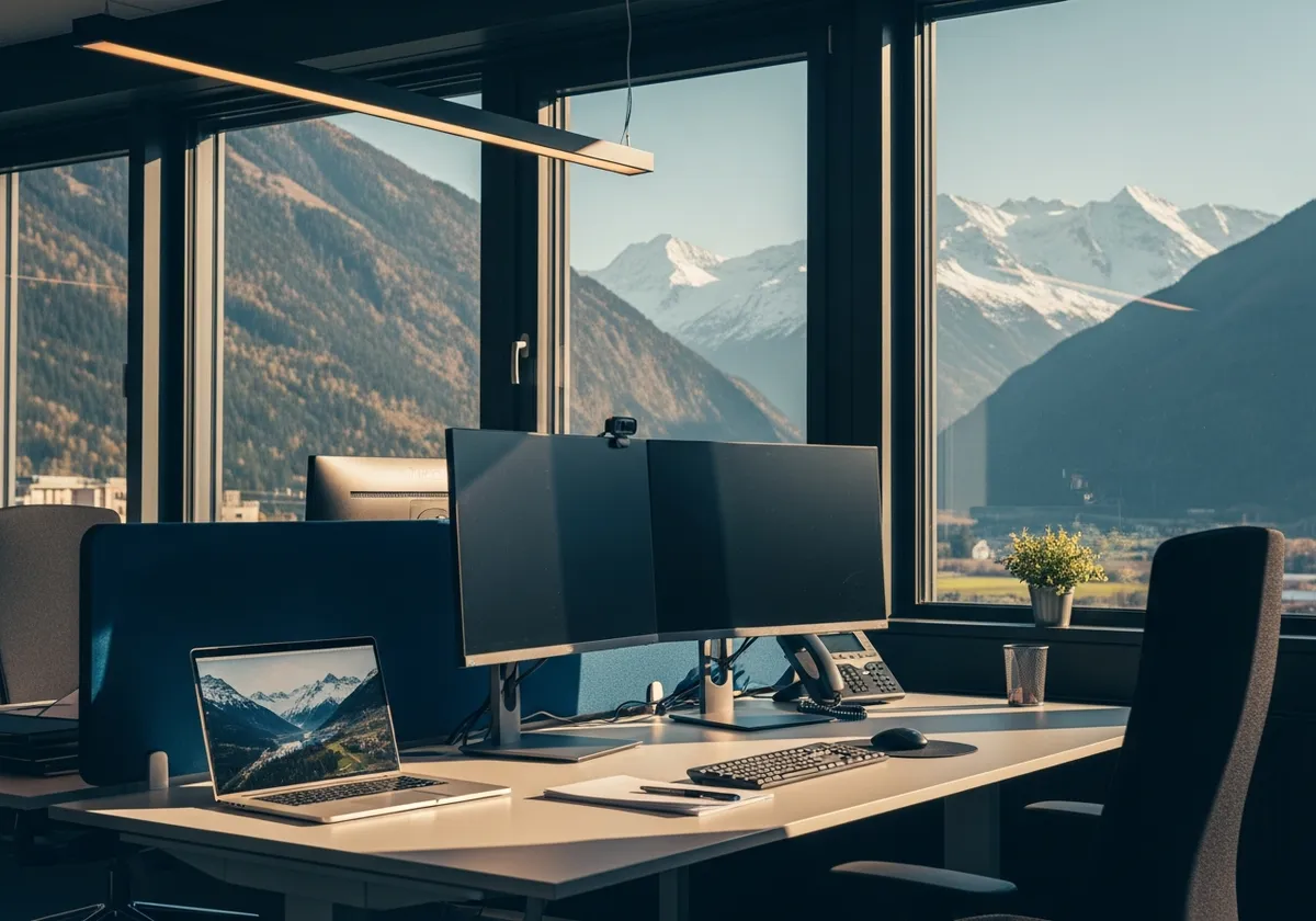Jump Online — partenaire IT des PME en Valais Bureau moderne PME Valais