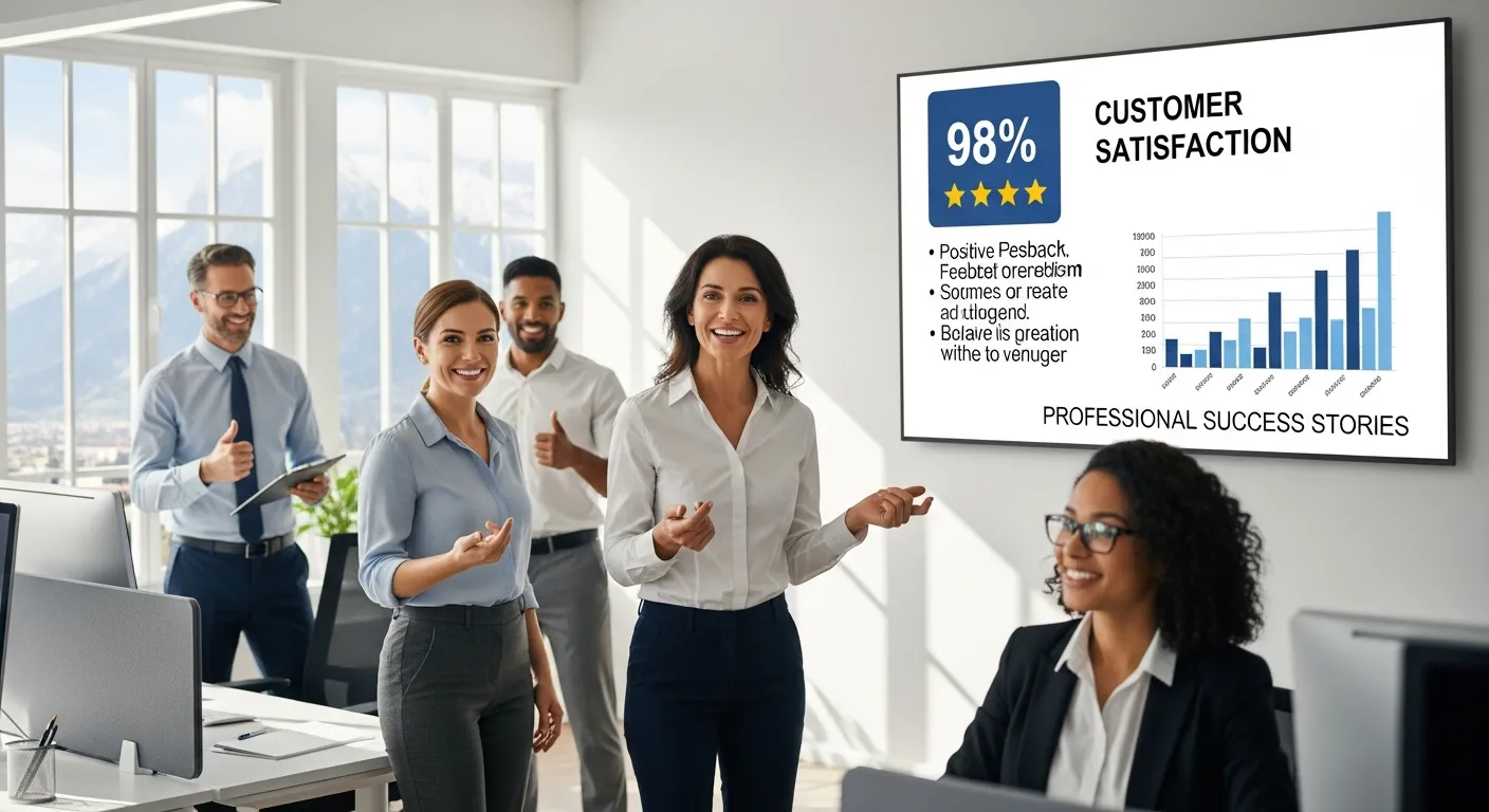 Nos références — Jump Online Sion Clients satisfaits partageant leurs témoignages — références et success stories PME en Valais par Jump Online Sion